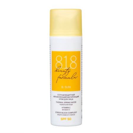Sunglassing moisturizing matting face cream 818 Beauty Formula Estiqe SPF 50, 50 ml-1