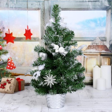 Christmas tree decor "Striped ribbons" d lower tier 27 cm 50 cm, white-2