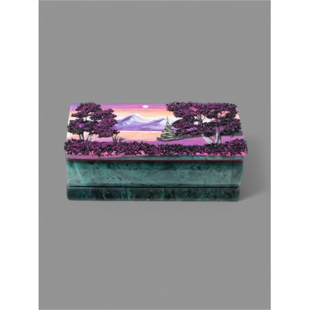 Casket "Night" 15x7x5.5 cm, stone baby, coil-15