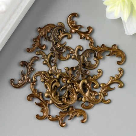 Decorative element "curls", the color of the bronze-1