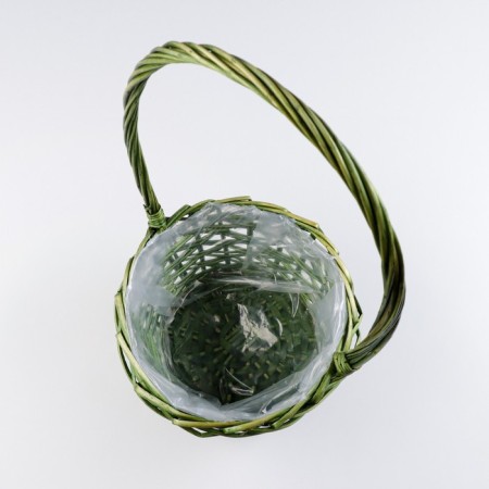 A set of baskets, 3 pcs, 28 × 14/45 cm, 24 × 13/41 cm, 19 × 11/37 cm, willow-4