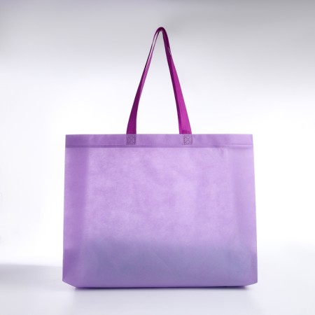 Bag beach without fasteners, lilac color-1