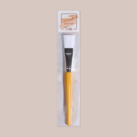 Mask brush, 17 (+/- 1) cm, brown/white color-6