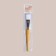 Mask brush, 17 (+/- 1) cm, brown/white color
