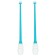 Bulava for rhythmic gymnastics inserted indigo, 36 cm, blue/white color