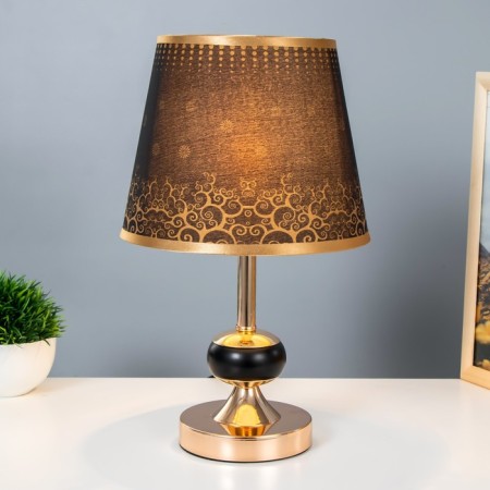 Aryel light lamp E27 40w Black-gold 21x21x34 cm Risalux-1