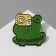 Bryg icon photographer, green color in ferrous metal