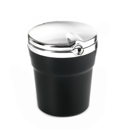 Ash for cars, with backlight, 7.5 x 9 cm, black