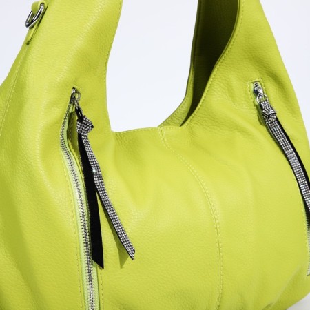 Lurch bag with lightning, 3 outer pockets, green color-3