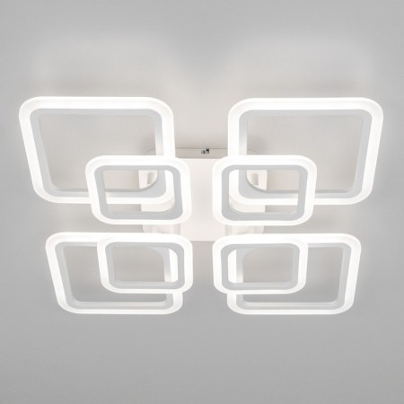 Ceiling chandelier Citilux "Marcel" CL232180R, 60x60x1 cm, 8x13.8W, LED, Color White-5