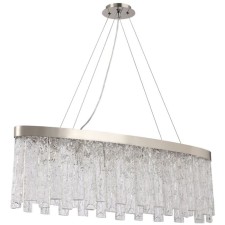 Люстра подвесная Stilfort Frostyle 6xE14 40Вт, размер 90x20x40-100 см, цвет глянцевый никель
