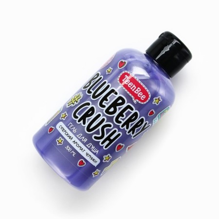 Shower gel, moisturizing, 300 ml, blueberry aroma, teenbee-6