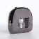 Youth backpack from textiles, 3 pockets, wallet, gray color