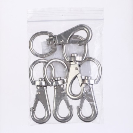 Carabiner with a semicircular base, 6.7 cm (eyeless width 2 cm)-2