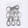 Carabiner with a semicircular base, 6.7 cm (eyeless width 2 cm)