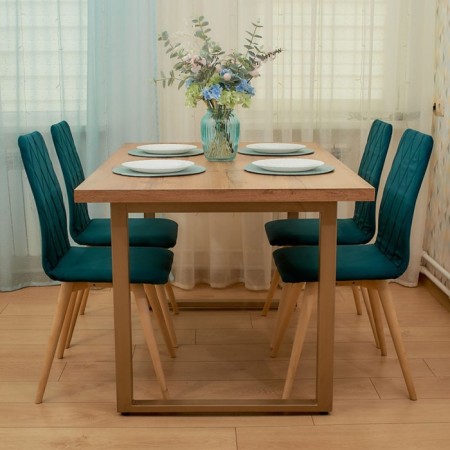 Dining stool Polini Home Rio SD, dark-turquoise-naval color-7