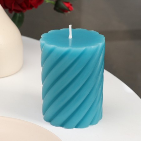 Candle-cylinder aromatic twisted "blueberries", 7.5x10 cm-1