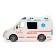 Ambulance radio -controlled machine operates on batteries, light and sound effects