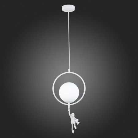 Suspension EVOLUCE. Sle115113-01. Tenato. 1x60 W, E27, 25x25x25 cm, white color-2