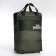 Road bag with lightning, with an increase, external pocket, long belt, khaki color