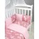 Set in the crib "Delicate dance", 15 objects, pink color