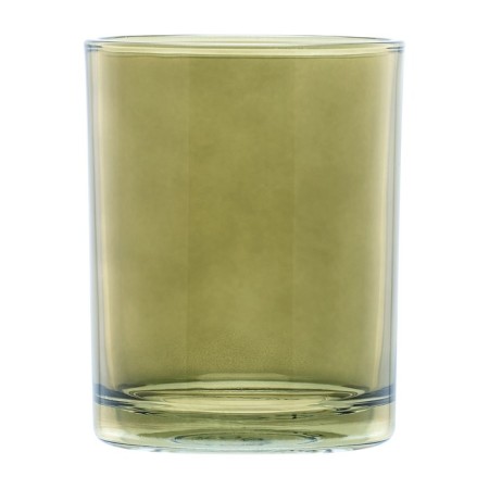 A glass for dental brushes, 8x8x10 cm, green color-4