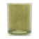 A glass for dental brushes, 8x8x10 cm, green color