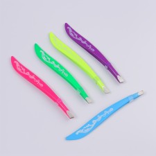 Pinzet begged, narrow, 9 cm, mix color