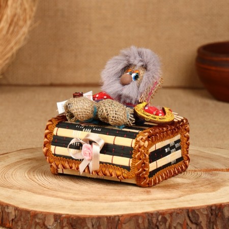 Amulet - Brownie casket, on a chest, 10x15x14 cm, mix-1