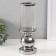 Ceramics candlestick, glass for 1 candle "Noir" d = 8 cm silver 10x10x27 cm