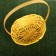 A set of baskets of woven, yellow, bamboo, 3 pcs.