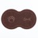 2-in-1 rug for a bowl/toilet for animals two circles, 47 x 26 cm, brown