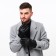 Gloves male, dimensionless, with insulation, black color