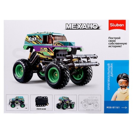 Designer SUV "Bigfoot" Sluban Mechano, Inertia, 252 details, 6+-6