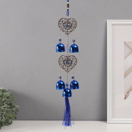 Wind Music Metal from the evil eye "openwork heart" 5 bells 5.5x45 cm