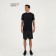 Men's T -shirt with inserts, basic, size XL (52), black color