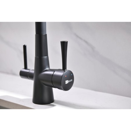 LEMARK COMFORT LM3075BL kitchen mixer, single -leaf, drinking output, black-4