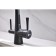 LEMARK COMFORT LM3075BL kitchen mixer, single -leaf, drinking output, black