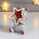 Souvenir ceramics "Bear in the crown, with a large golden star" 11.2x7.7x7.8 cm