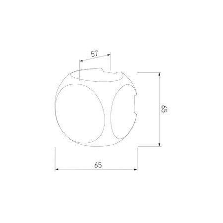 Architectural backlight Elektrostandard, Sube Led 6 W, 65x65x57 mm, IP54, white color-3