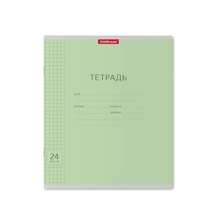 Notebook 24 sheets in a cage, Erichkrause Visio "Classic", cover coated cardboard, block offset, whiteness 100%, mix-8