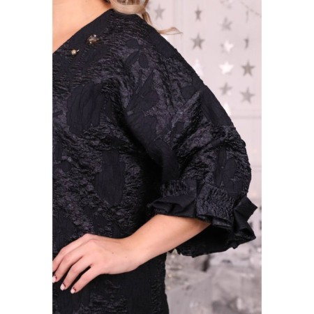 Women's tunic, size 54, black color-2