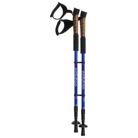 Scandinavian walking ONLYTOP, telescopic, 3 sections, up to 135 cm, 2 pcs., Mix color-13