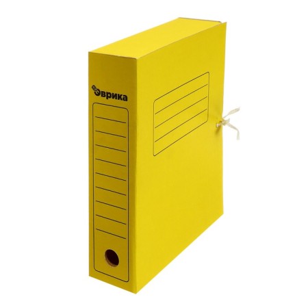 Archive folder with Calligrata ties, microgofrotcard, 70 mm, up to 700 l, yellow-5