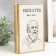 Broke-book metal, glass "Socrates" 26x16x5 cm