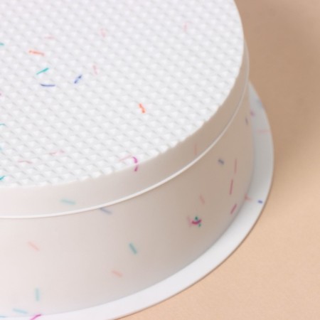 Baking form Konfinetta "Circle", silicone, d = 20 cm (inner diameter 18.5 cm), white color-2