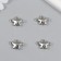 Magnetic metal lock "Star" silver 2.2x1.5x0.6 cm