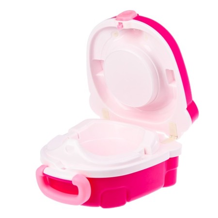 Pot of children's road, folding, figurative, lining for the toilet, pink color, crush me-4