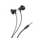 Hoco M75 headphones, wired, inserts, microphone, jack 3.5 mm, 1.2 m, black