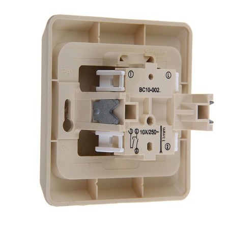 Schetode switch Sche BC10-002K, 2 keys, cream color-1